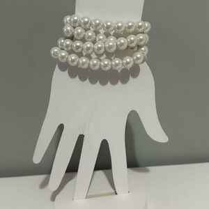 Timeless White Multi-Strand Pearl Bracelet